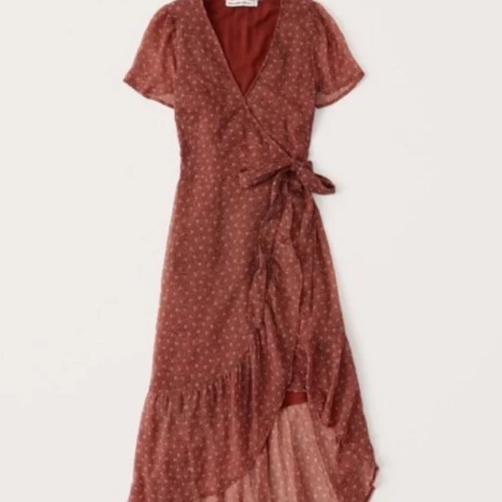 Abercrombie & Fitch Red High Low Dress